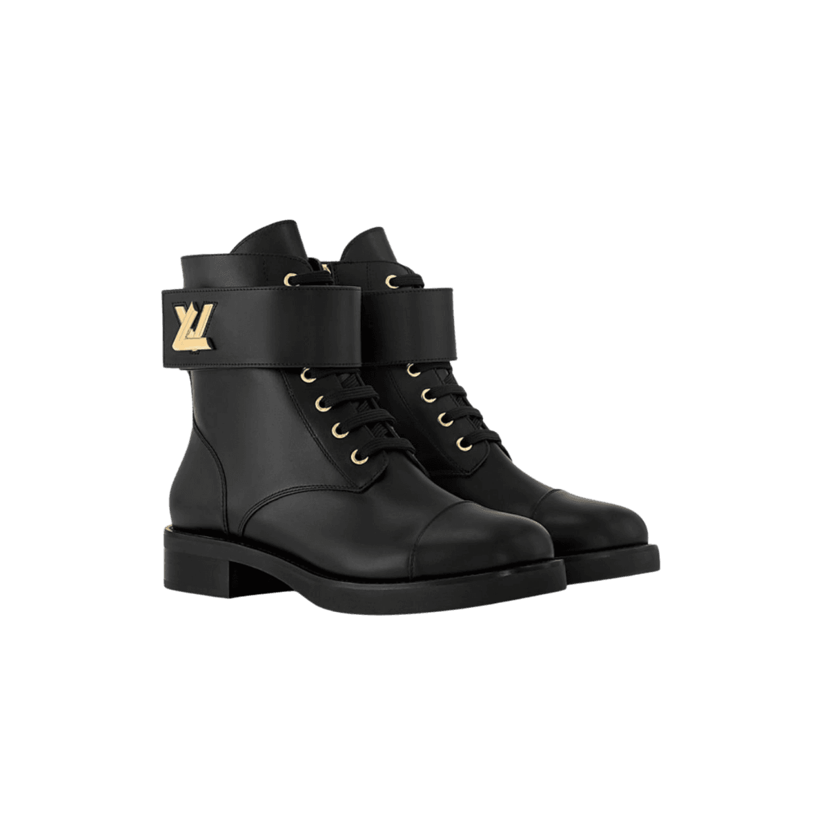 Louis Vuitton Wonderland Flat Ranger Noir pour femmes 1AAV57