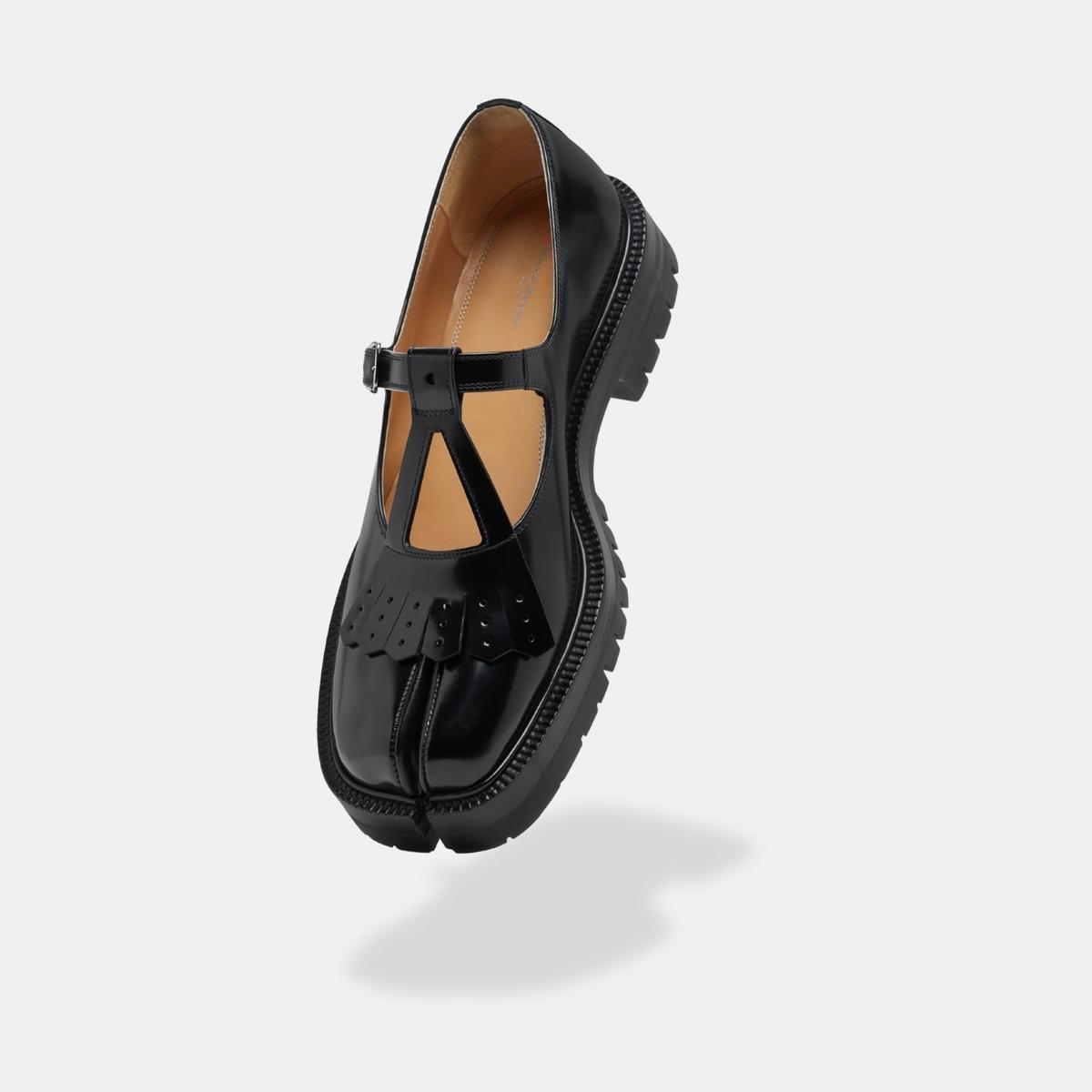 Maison Margiela Flat Tabi Pays Mary-Janes Noir Pour les femmes