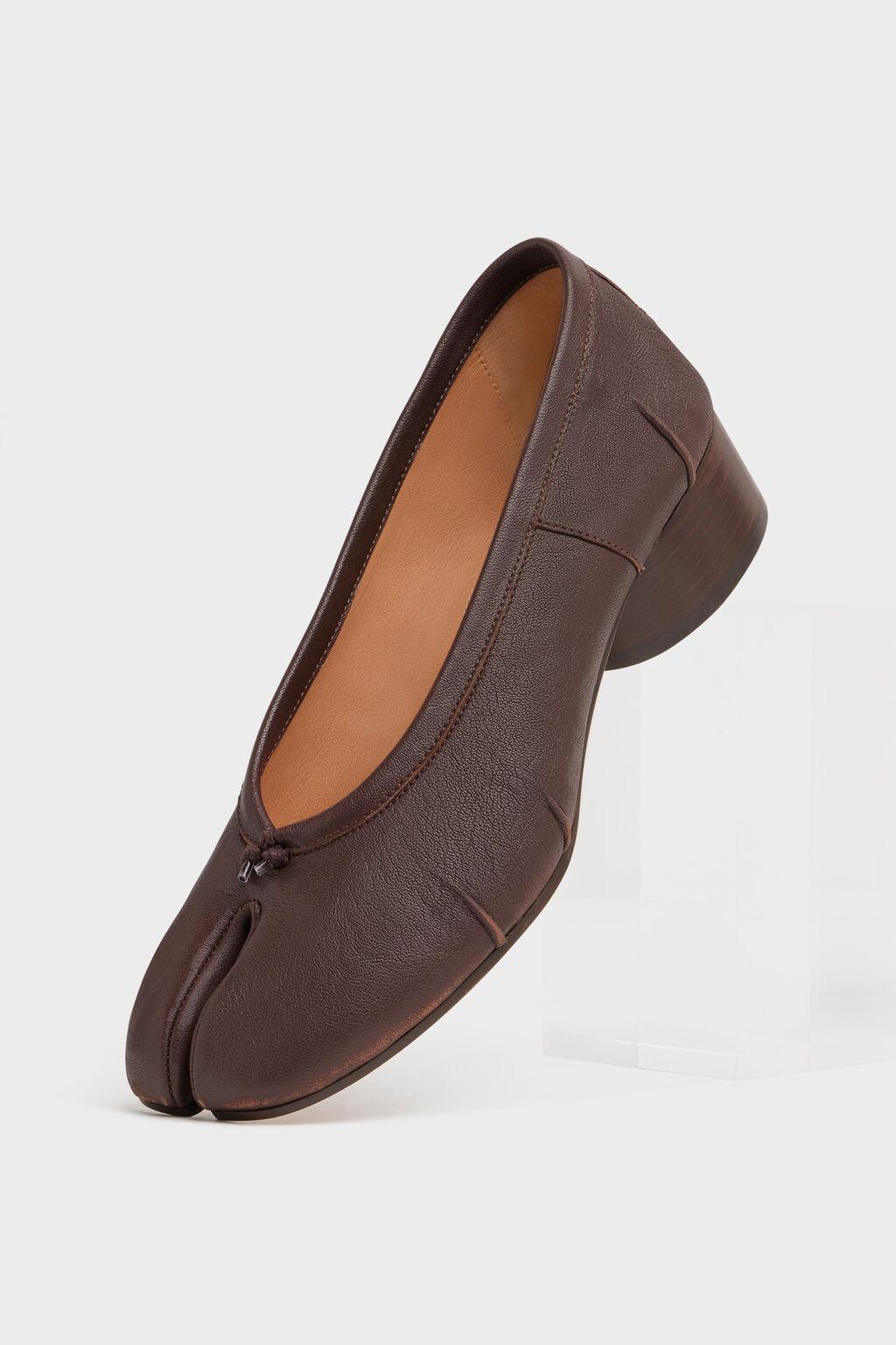 Maison Margiela Flats Tabi New Ballerina Brown For Women