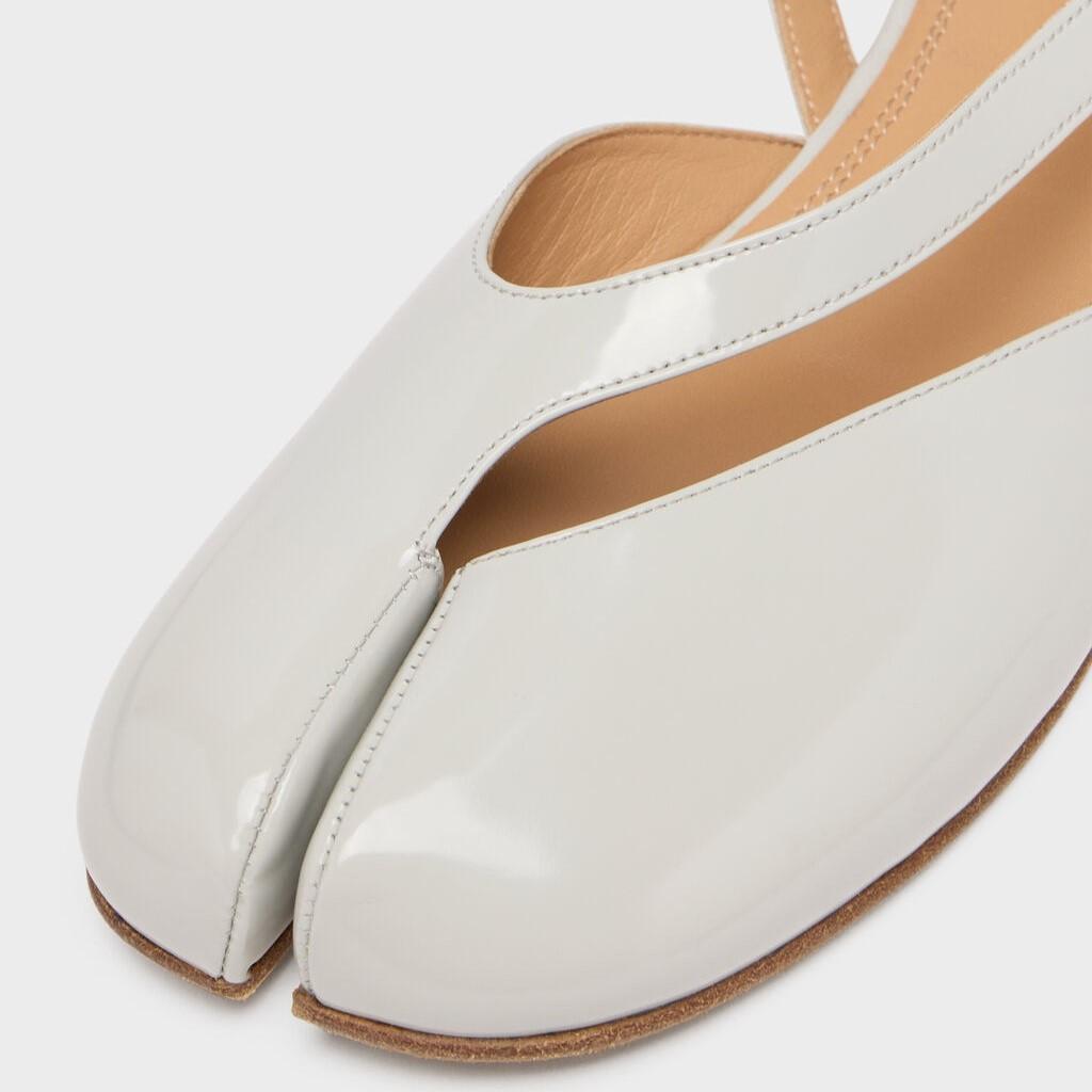 Maison Margiela Tabi Slingback Sandals Alabaster For Women S58WP0295P8193T8132