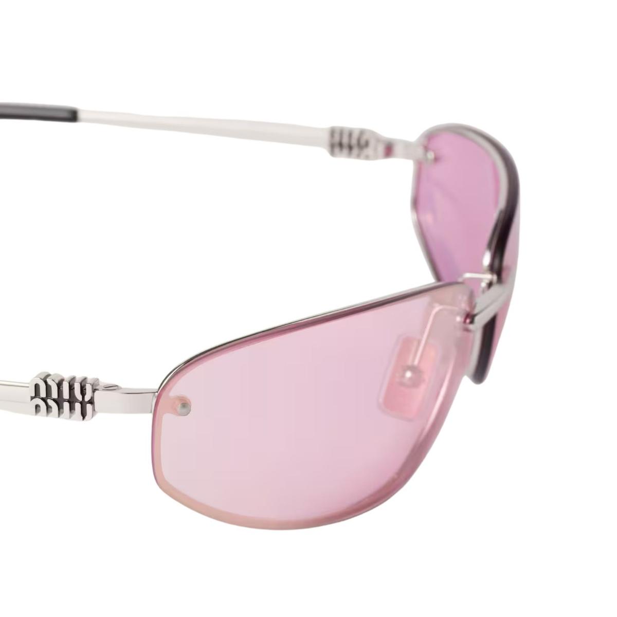 Miu Miu Rimless Aviator Sunglasses Light Pink