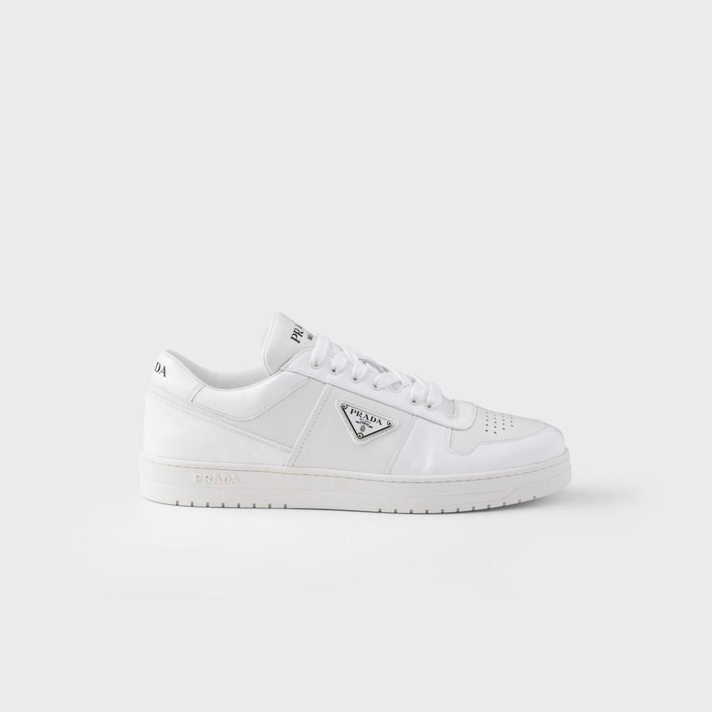 Sneakers en cuir du centre-ville Prada Blanc pour hommes 2EE364 3LQB F0009 F D001