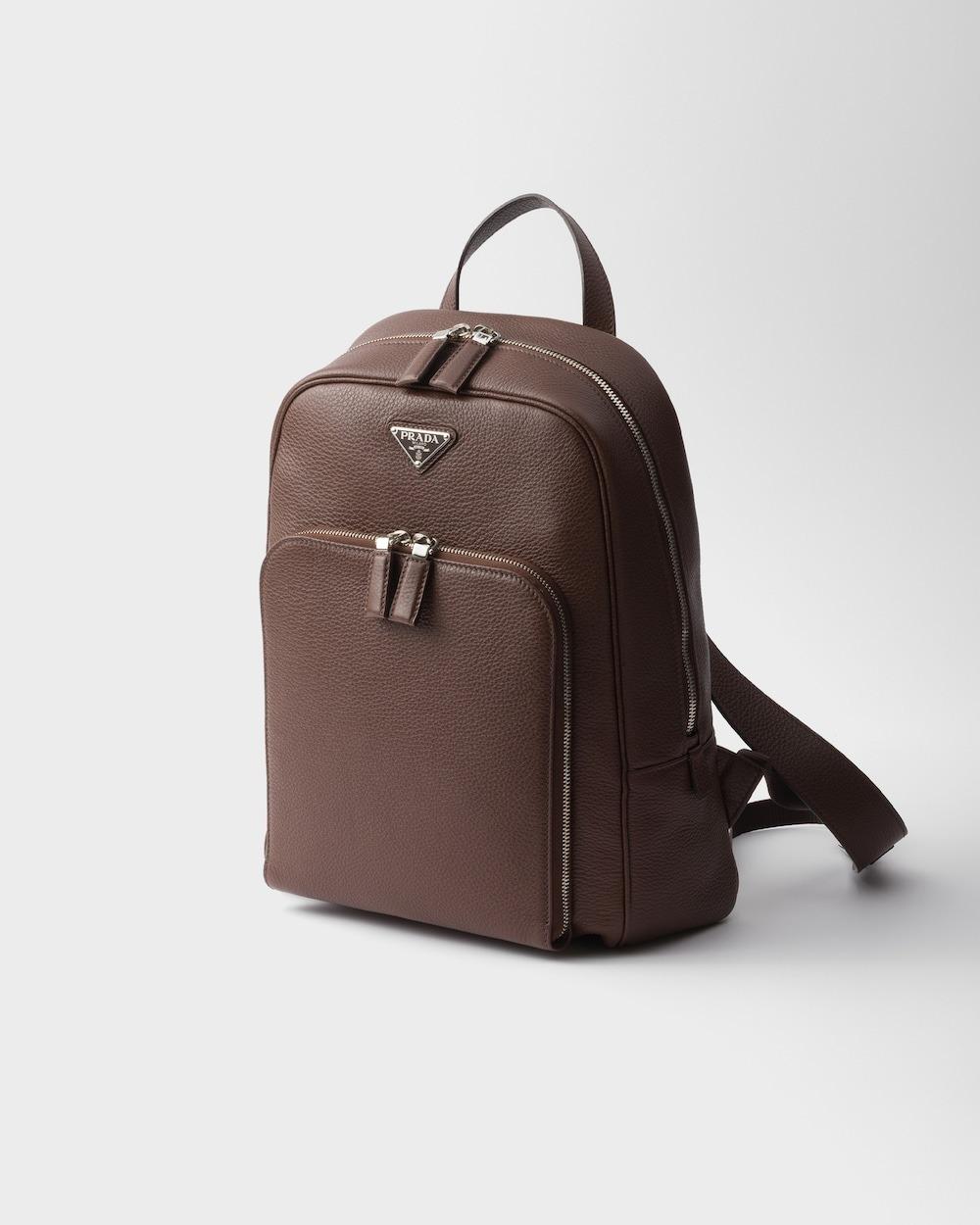 Sac à dos en cuir Prada Sienna pour homme 16in/40.5cm