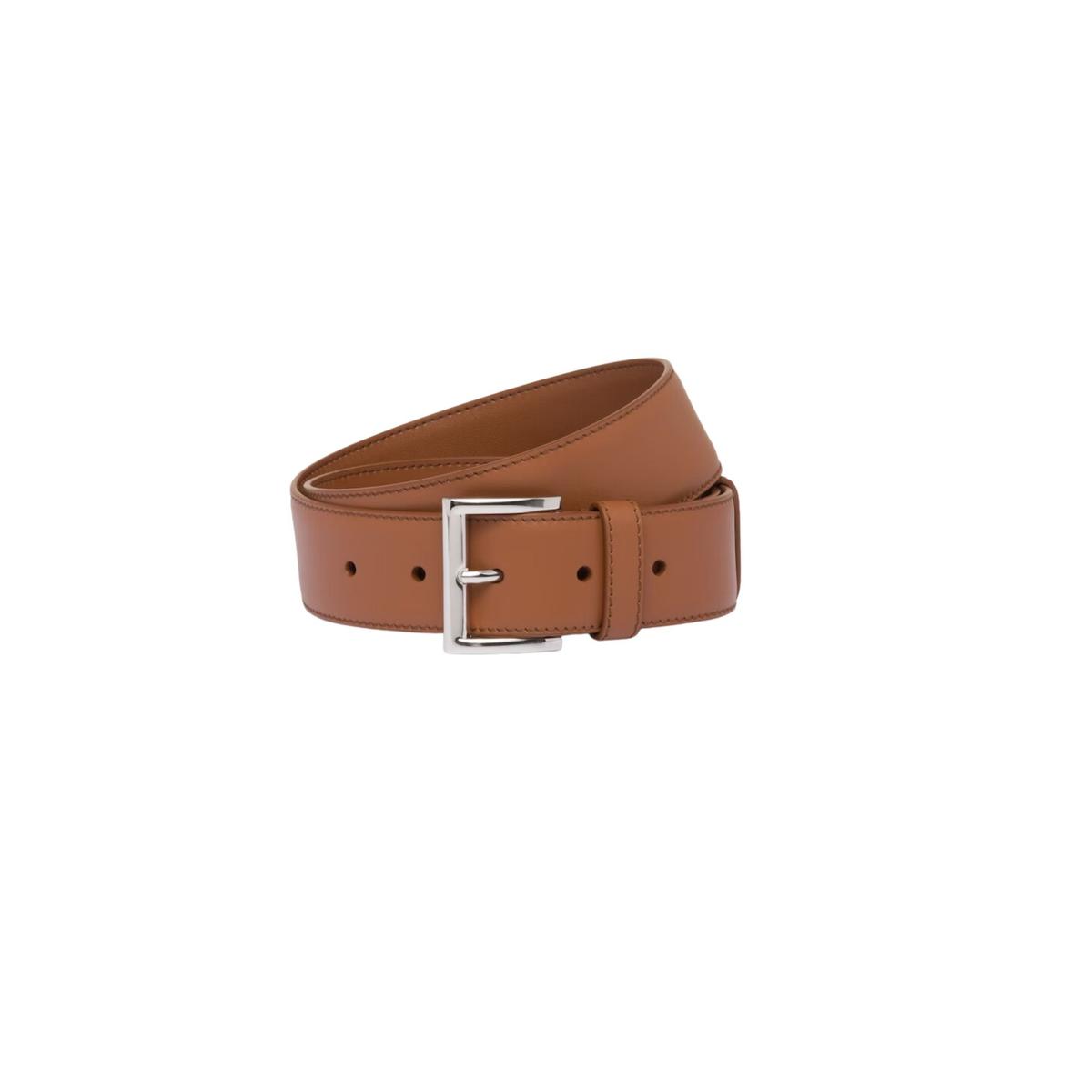 Cognac en cuir Prada pour femmes 1CC545 8NQ F0046