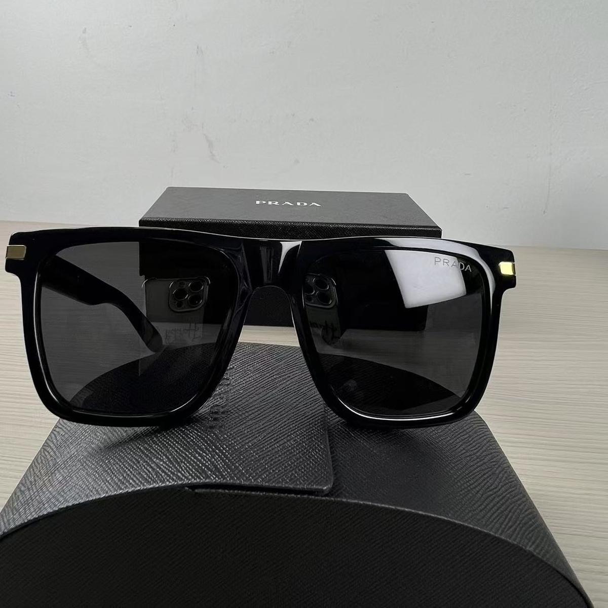 Prada Ombre Square Sunglasses Black For Women
