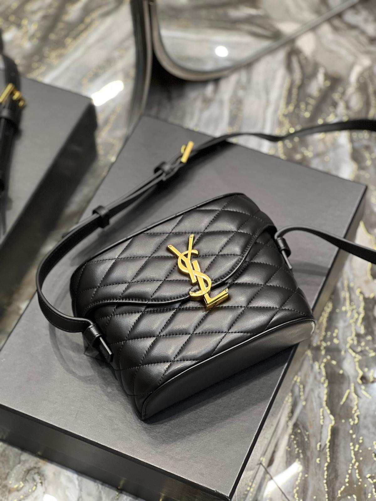 Saint Laurent June Box Bag Noir Pour Femmes, Sacs Femmes 7.5in/19cm YSL 7100801EL071000