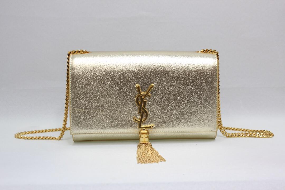 Porte-chaîne Saint Laurent Kate avec Tassel 9.4in/ 24cm Cuivre Jaune Pour Femmes