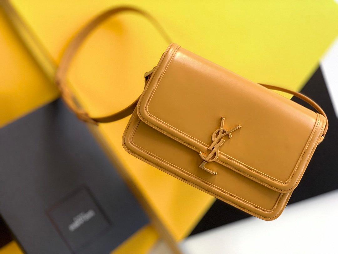 Saint Laurent Solferino Medium Satchel Bag In Box Brown For Women 9in/23cm YSL 6343050SX0W2357