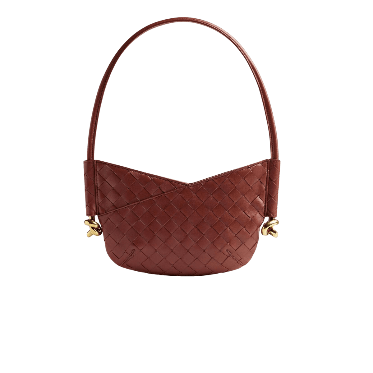 Bottega Veneta Baby Solstice Shoulder Bag 11in/ 28cm Sapele Gold Hardware For Women 796378VCPP12506