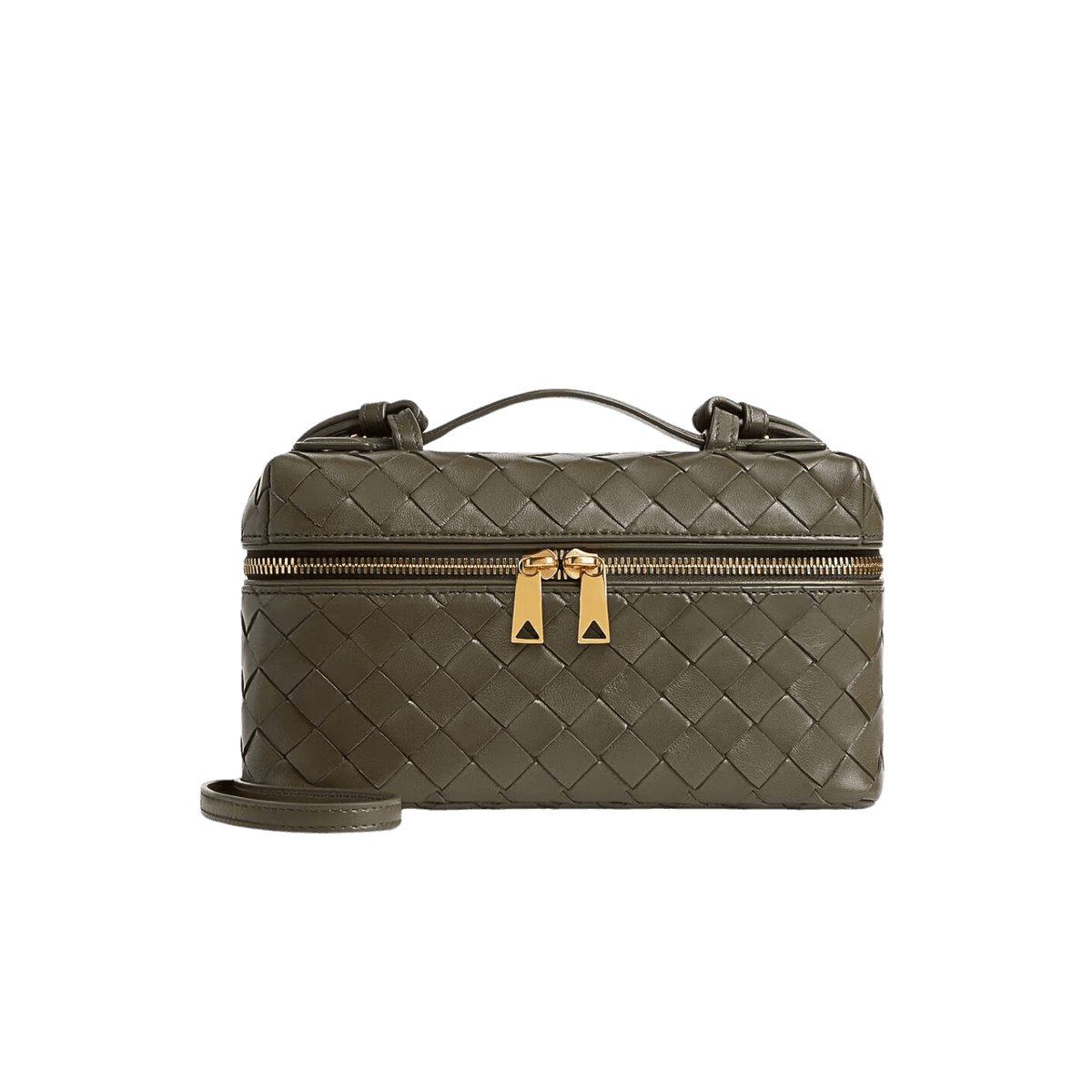 Bottega Veneta Bang Bang Vanity Case 9.1in/ 23cm Cypress Gold Hardware For Women 789109V3IV13228