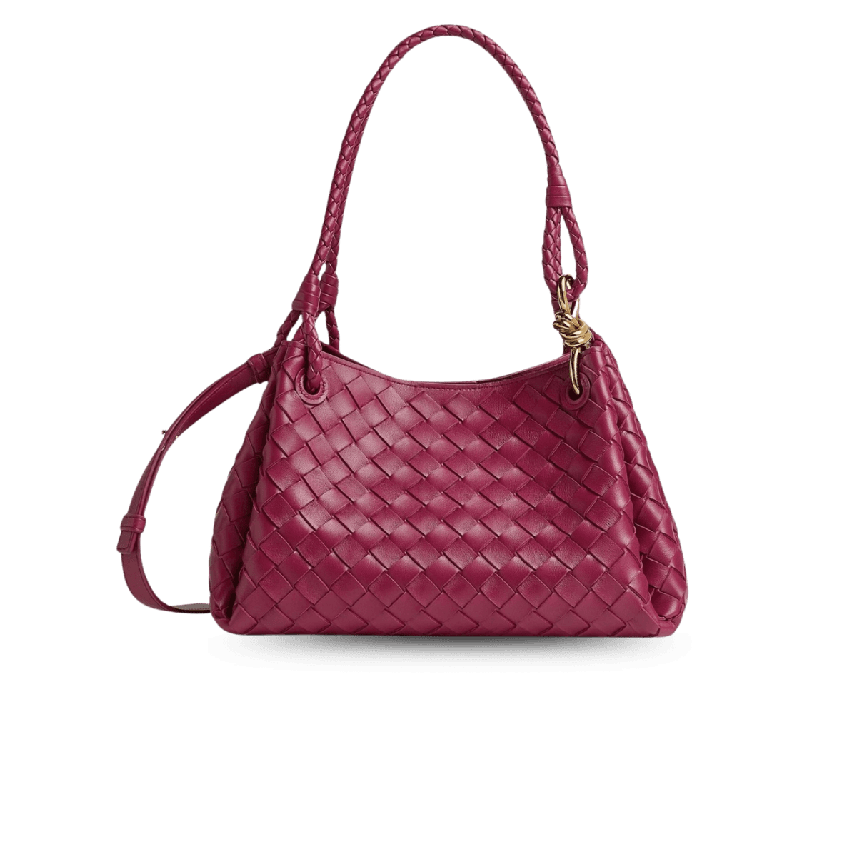 Bottega Veneta Parachute sac d'épaule moyen 11.6in/ 29.5cm Cinnabar quincaillerie d'or pour femmes 835921VCPPT5568