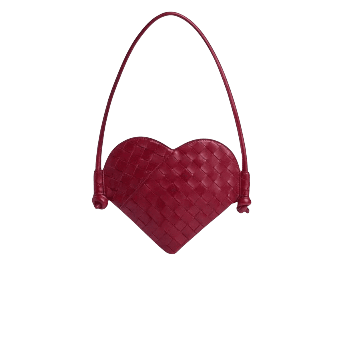 Bottega Veneta Solstice Heart Mini Shoulder Bag 8.7in/ 22cm Red Gold Hardware For Women