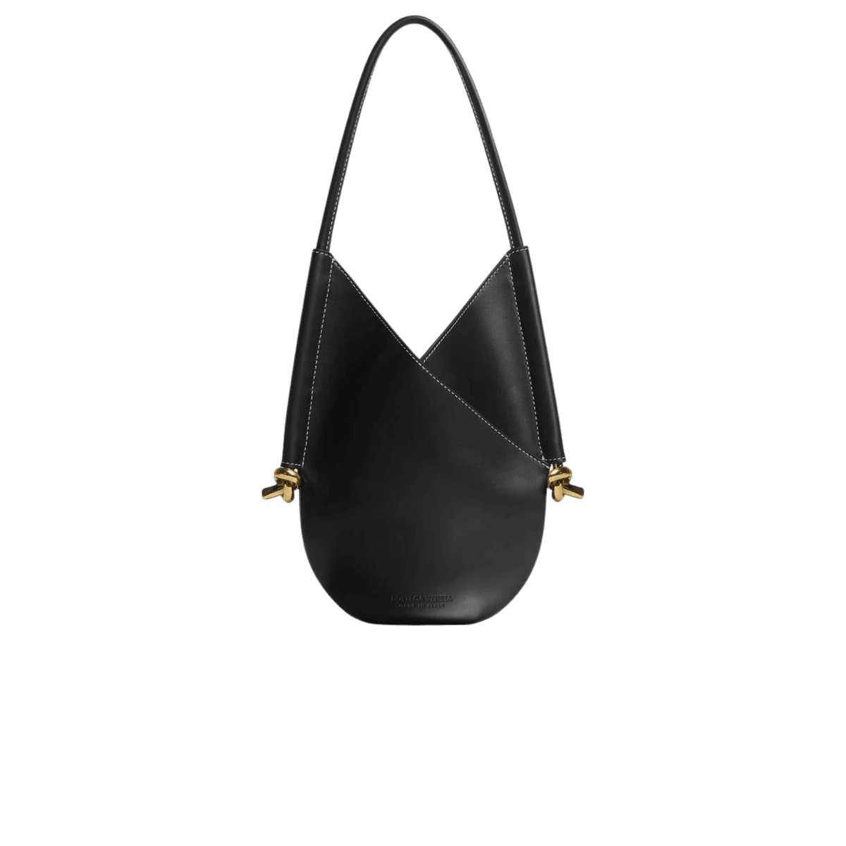 Bottega Veneta Solstice Small Shoulder Bag 10.2in/ 26cm Black Gold Hardware For Women 799522V4GM01293
