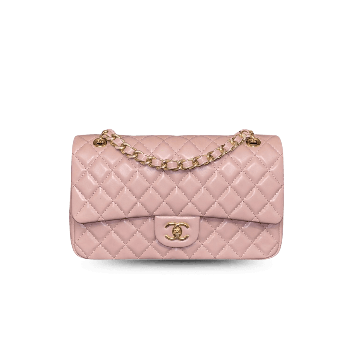 Chanel Classic 11.12 Sacs pour le corps 9,9 po/ 25,5 cm Matériel en or rose clair pour femmes A01112 Y04059 NJ523