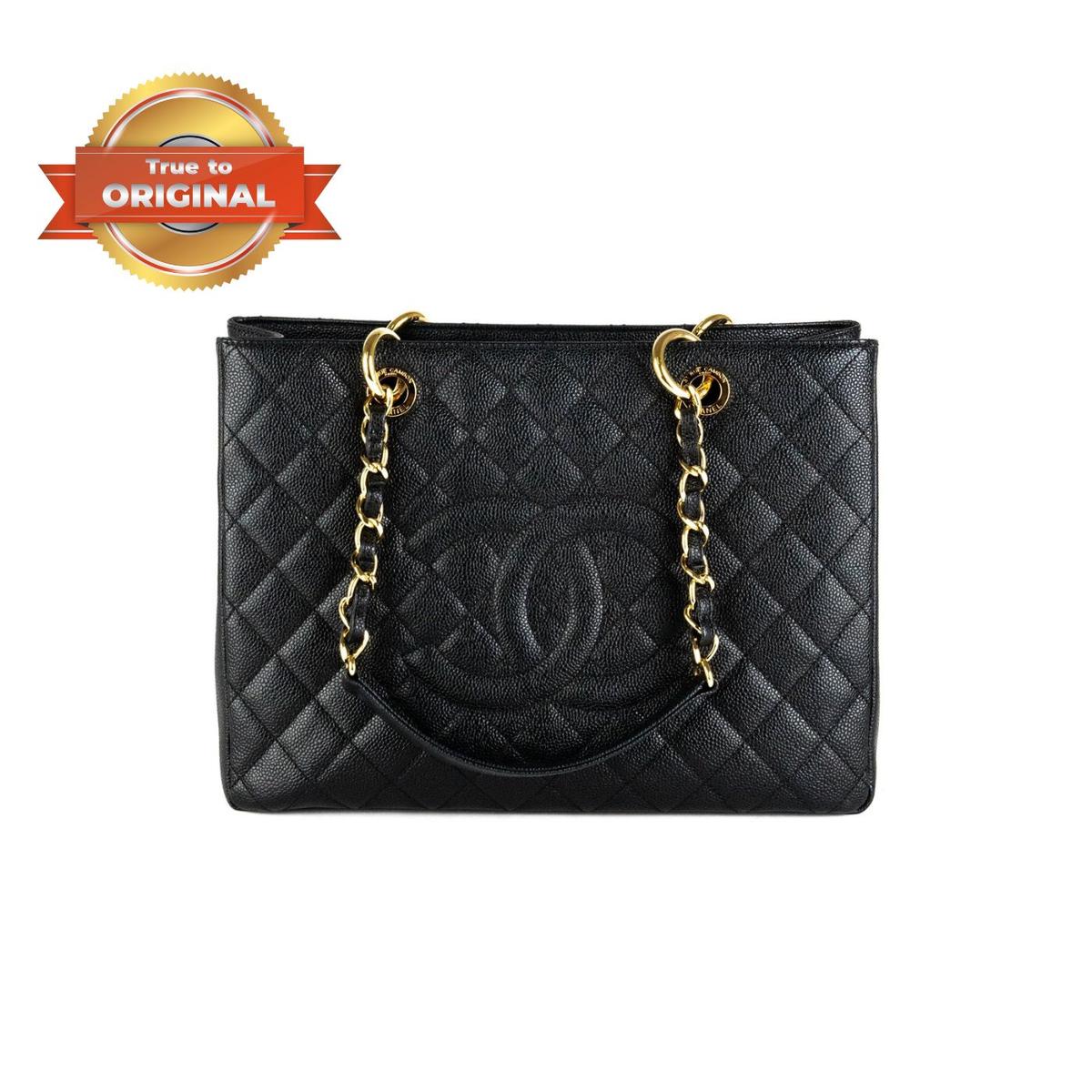 Chanel Classic sac de rangement noir pour les femmes 13.3in/34cm