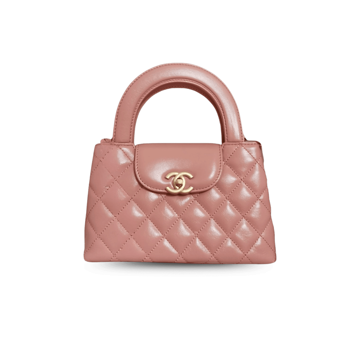 Chanel Kelly Top Poignée sac 7.8in/ 19cm Blush Pink Gold Hardware pour les femmes -