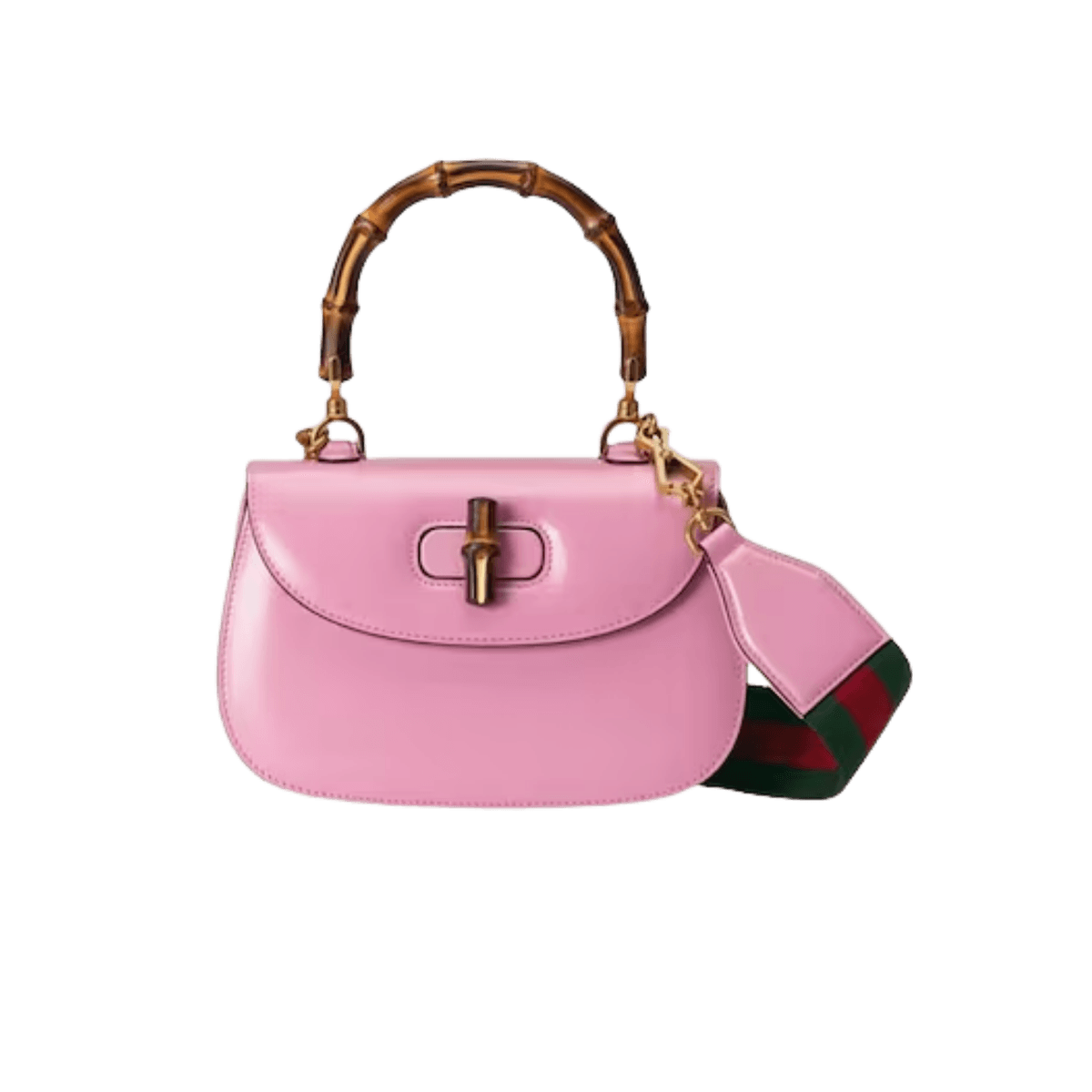 Gucci Bamboo 1947 Small Top Handle Bag 8.3in/ 21cm Pink Gold Hardware For Women 675797 10ODT 5467