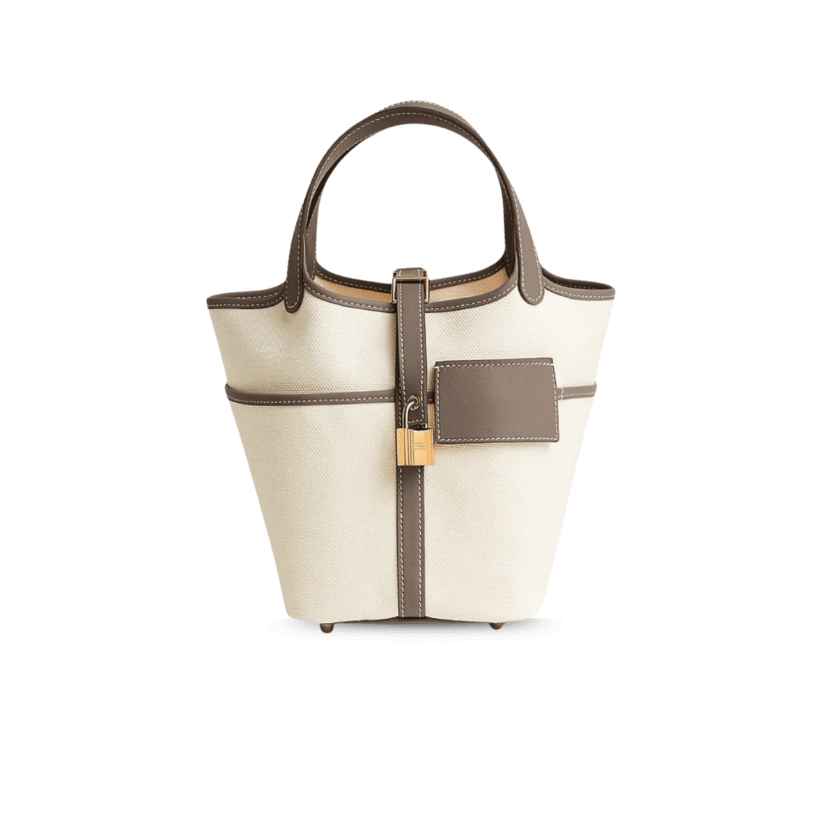 Hermes Picotin Lock 18 Pocket Top Handle Bag 7.1in/ 18cm Etoupe Gold Hardware For Women H083189CCAX