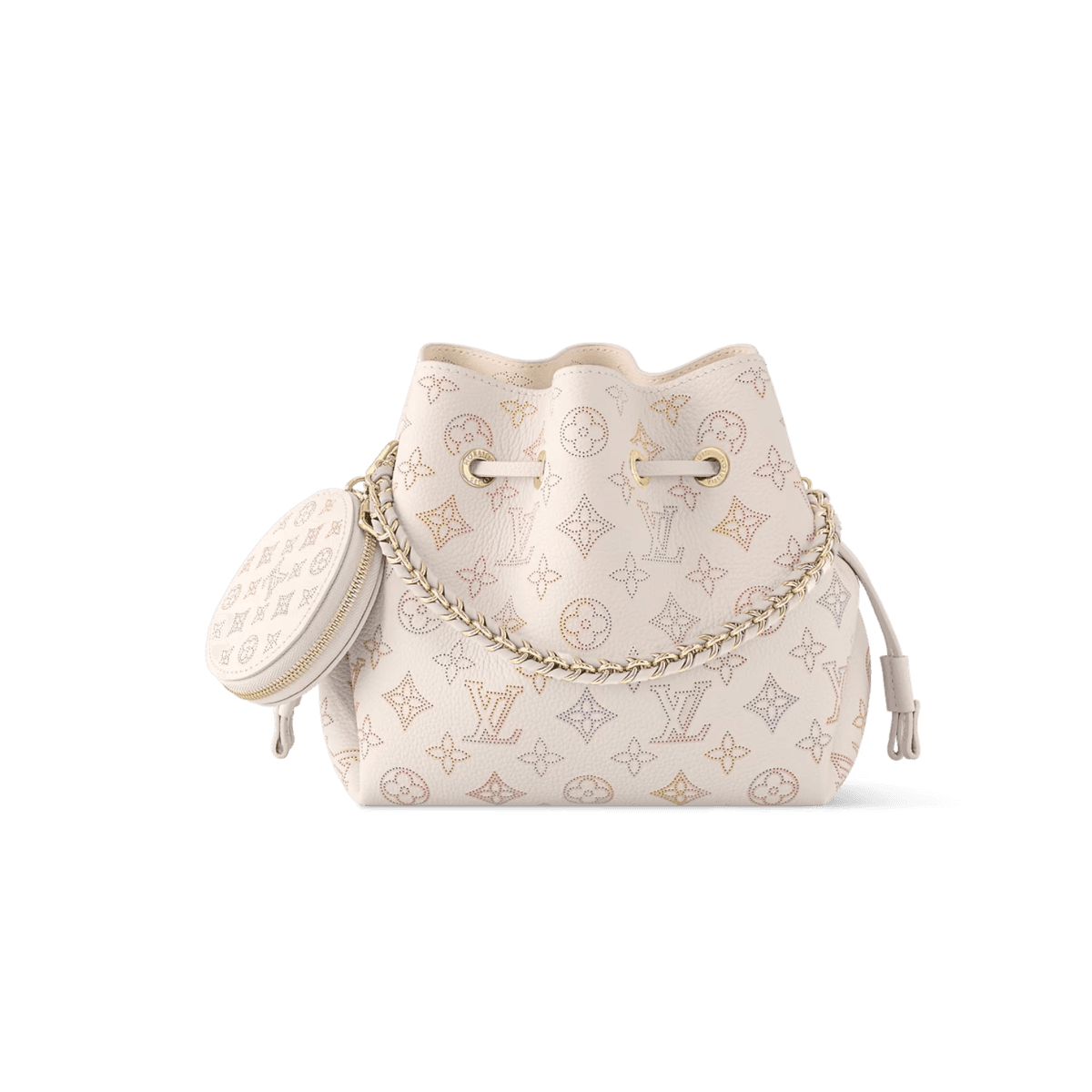 Louis Vuitton Bella Mahina Crossbody Bag 7.5in/ 17cm Dream Cream Gold Hardware For Women M15114