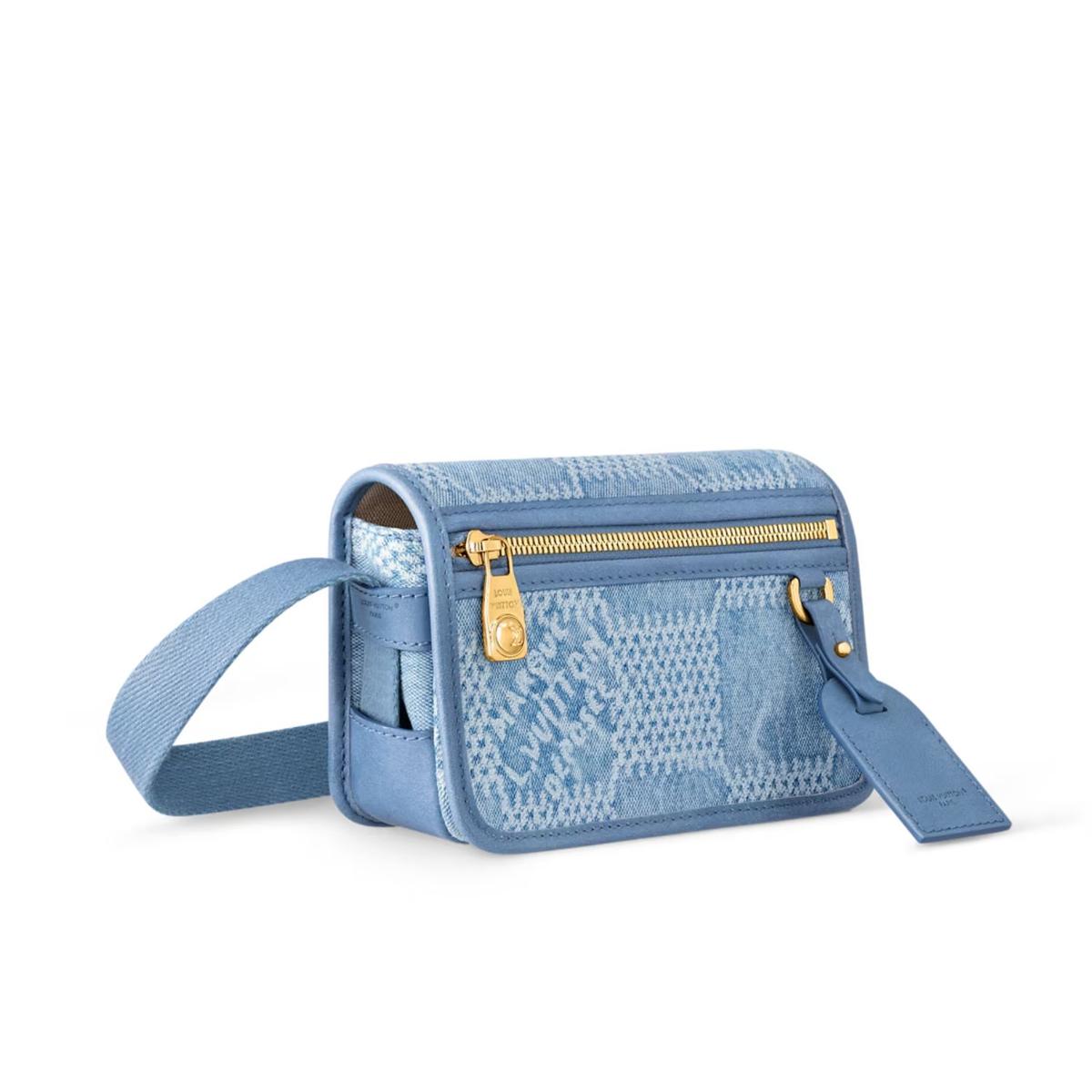 Louis Vuitton Bosphore Portable Wallet Bleu Pour Homme 19cm/7.5in