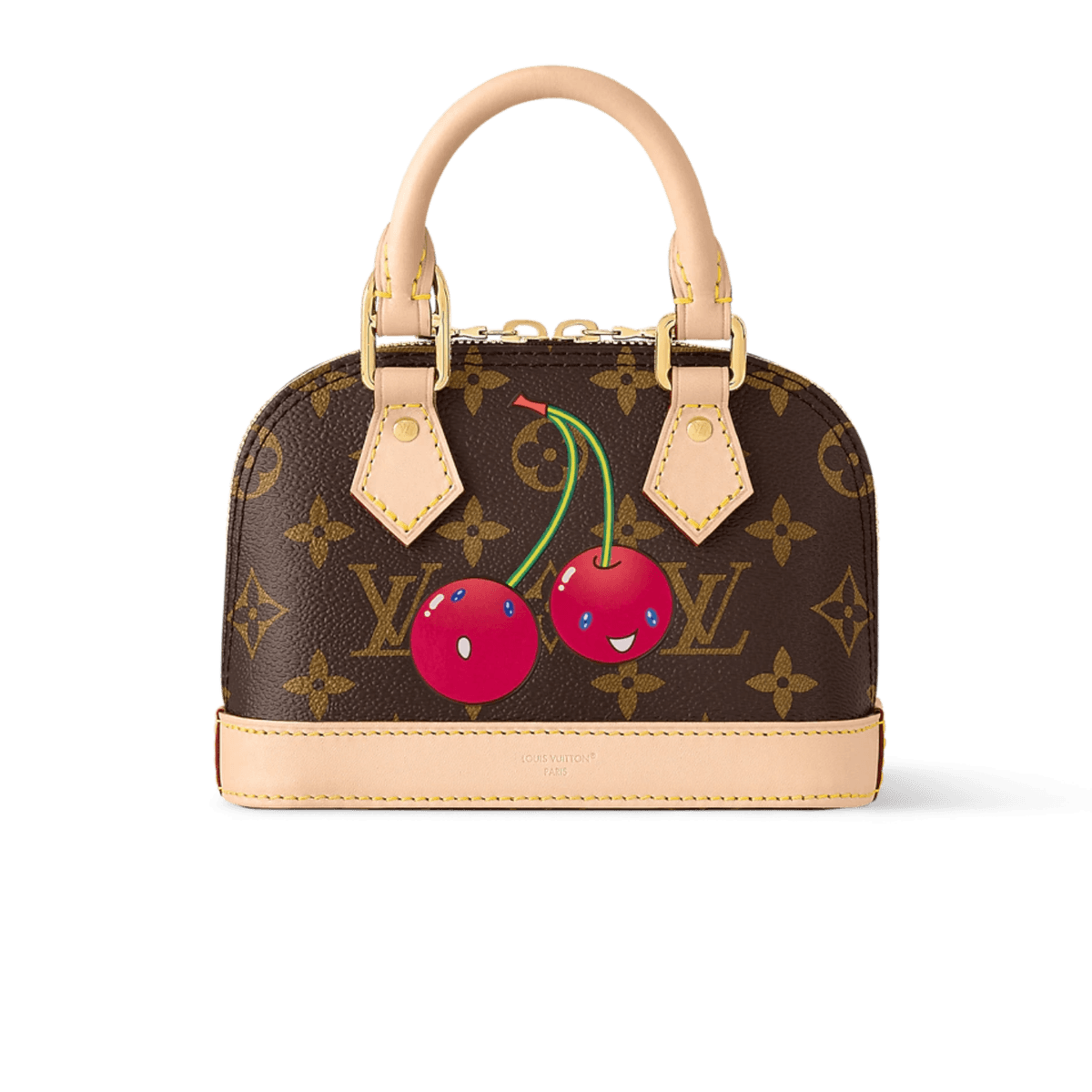 Louis Vuitton LV x TM Nano Alma Top Handle Bag 7.1in/ 18cm Monogram Gold Hardware pour femmes M13416