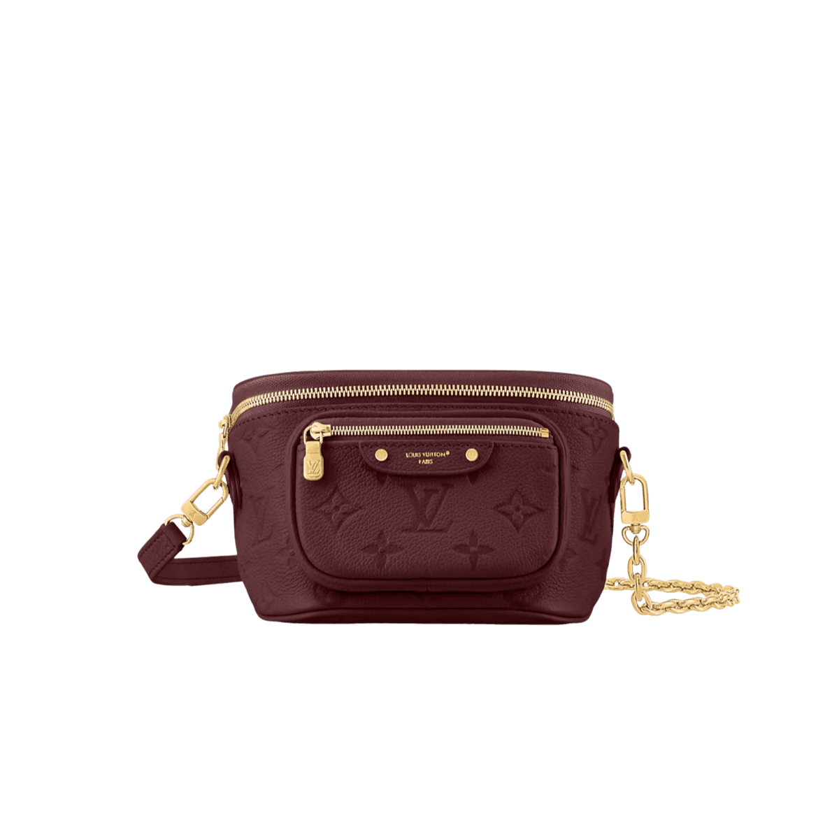 Louis Vuitton Mini Bumbag 6.7in/ 17cm Garnet Matériel en or rouge pour femmes M25905