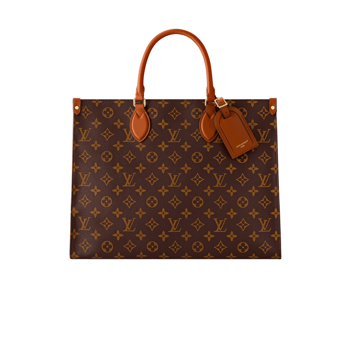 Louis Vuitton OnTheGo Organizer sac de valise 14.6in/ 37cm Monogram Brown Gold Hardware pour femmes M14235
