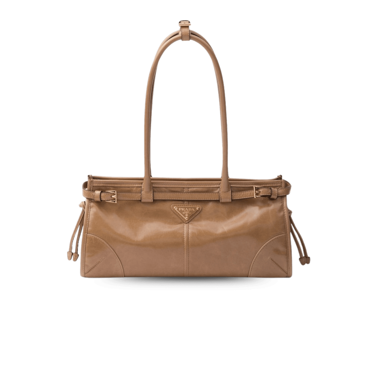 Prada Bonnie Medium Shoulder Bag 13in/ 32cm Cameo Gold Hardware 1BA426_2CYR_F0LT6_V_MOO