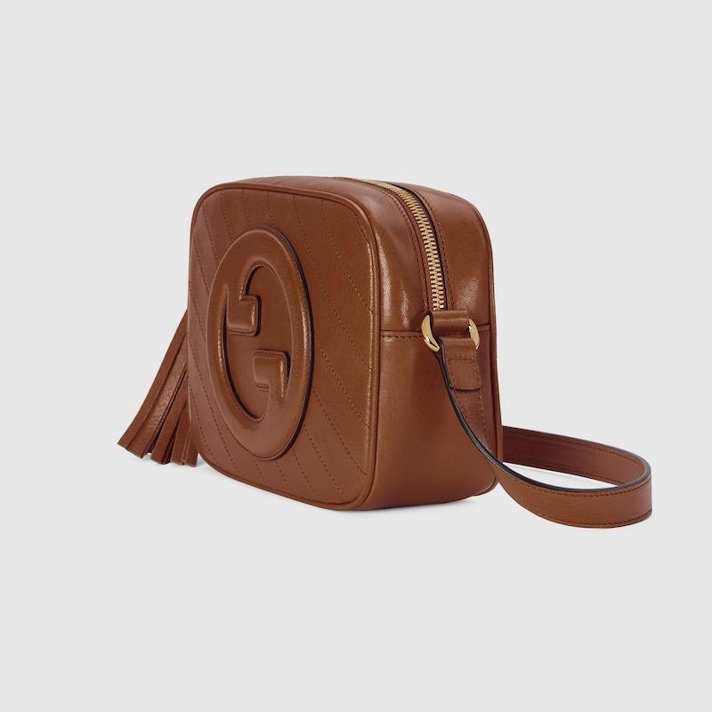 Gucci Blondie Petit sac d'épaule 8.3in/ 21cm Hardware or brun pour femmes 742360 1IV0G 2535