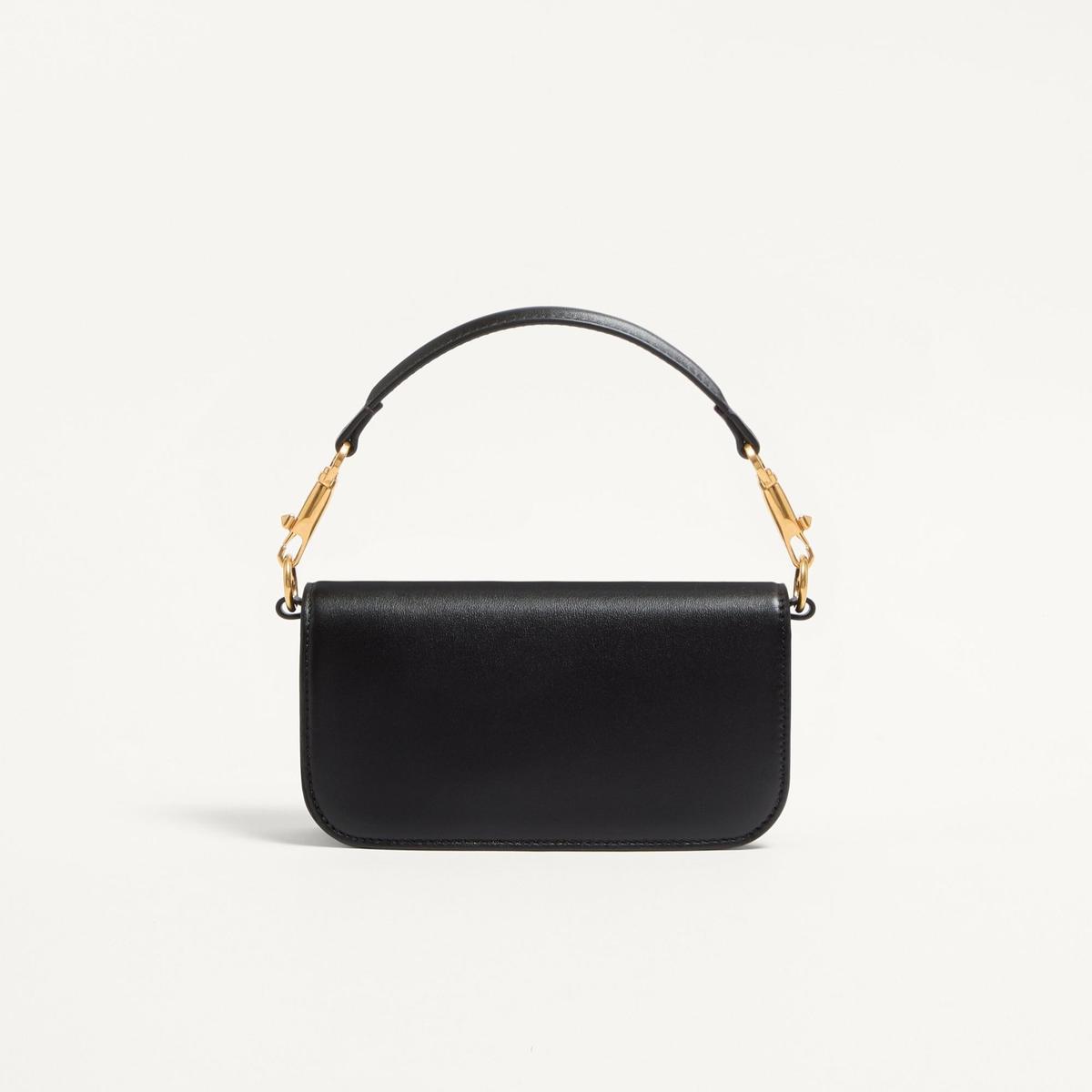 Valentino Garavani Loco Petit sac d'épaule 7,9 po/ 20 cm Hardware en laiton antique noir pour femmes 7W2B0K53ZXL 0NO