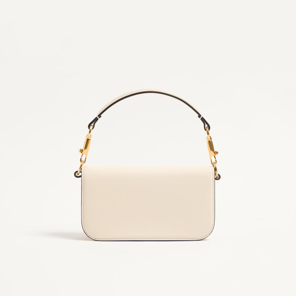 Valentino Garavani Loco Petit sac d'épaule 7.9in/ 20cm Ivory Matériel en laiton antique pour femmes 7W2B0K53CXA DYH
