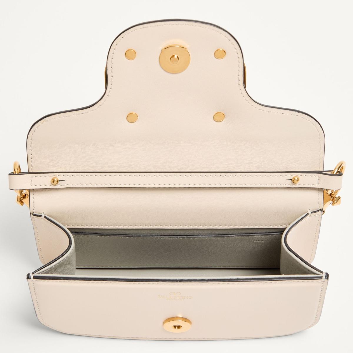 Valentino Garavani Loco Petit sac d'épaule 7,9 po/ 20 cm Blanc clair Matériel de laiton antique pour femmes 7W2B0K53ZXL I16