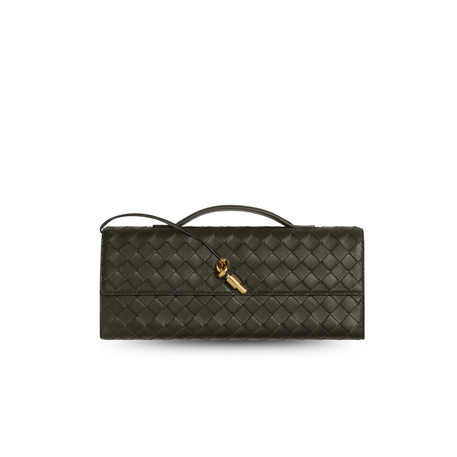 Bottega Veneta Andiamo Clutch Kaki For Women 31cm/12.2in 741511VCPP33387