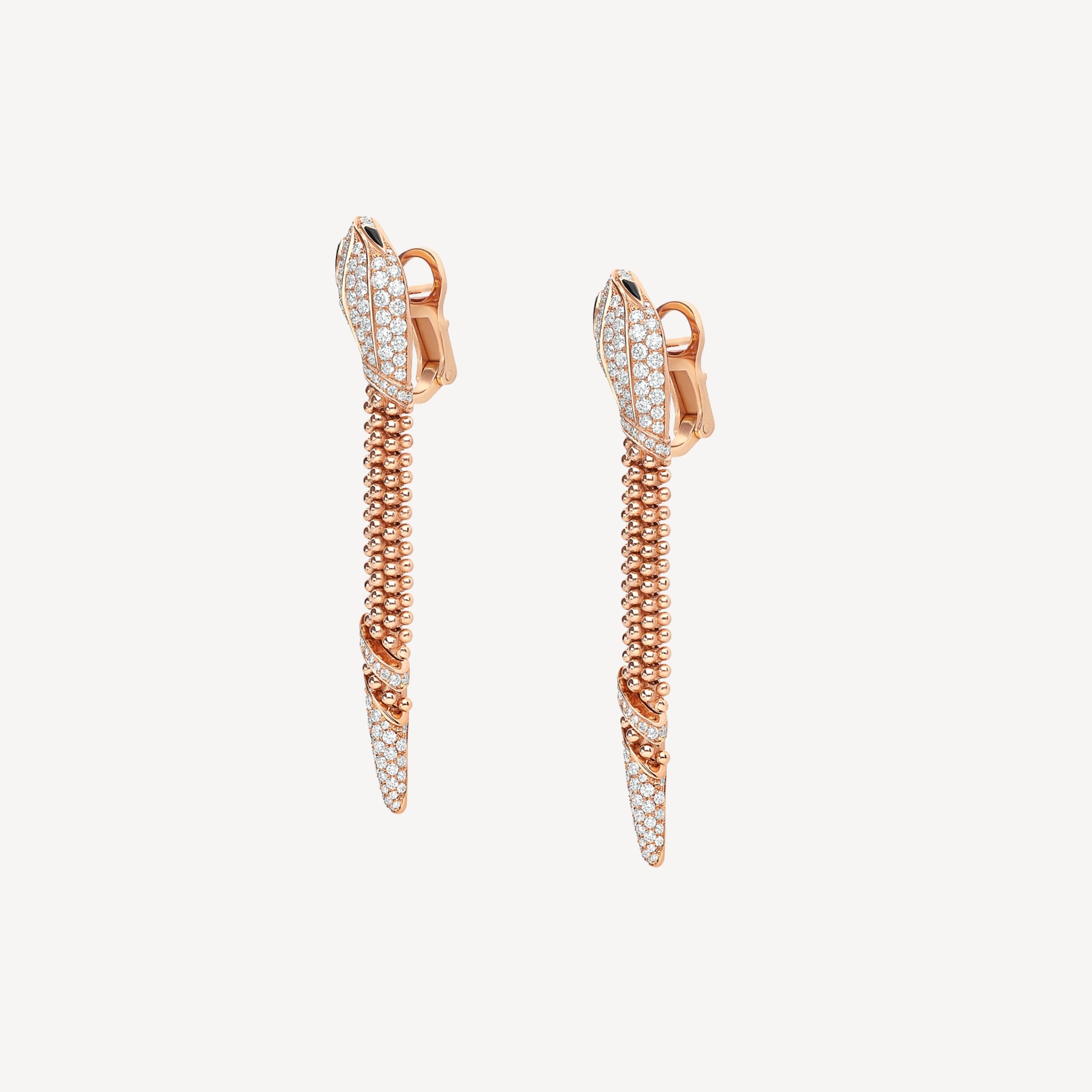 Bvlgari Serpenti Earrings For Women Rose Gold Hardware 359387