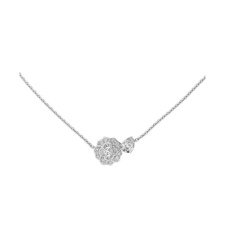 Chanel Camélia Précieux Necklace White Gold For Women J11362