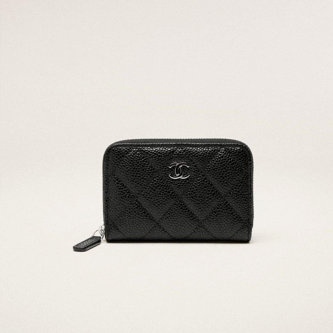 Chanel Classic Zipped Coin Purse Black For Women 4.3in/11cm AP0216 Y01588 C3906
