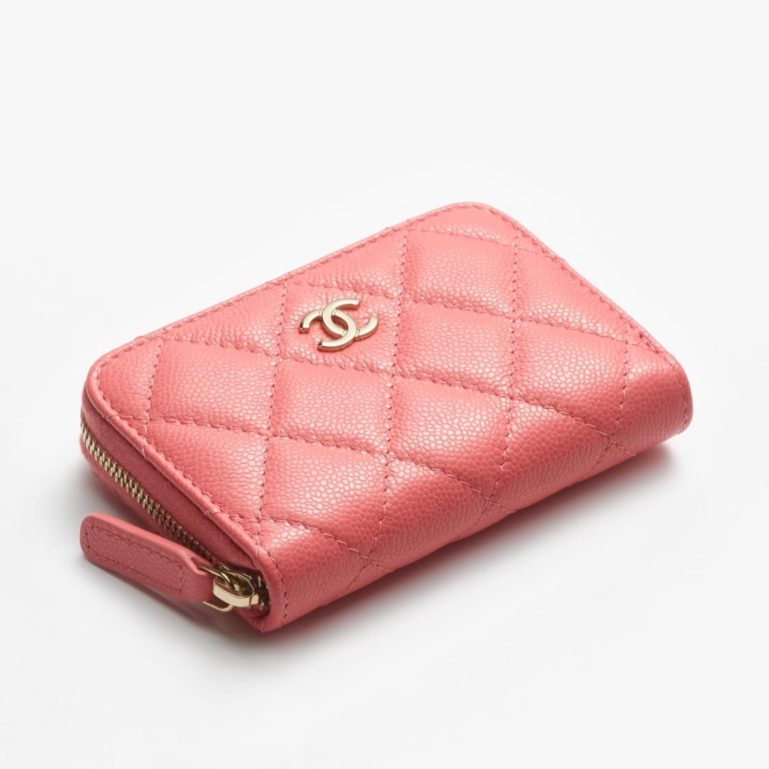 Chanel Classic Zipped Coin Purse Pink For Women 4.3in/11cm AP0216 B10583 NZG80