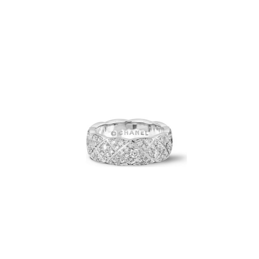 Chanel Coco Crush Ring White Gold For Women Small Version For Women J12093