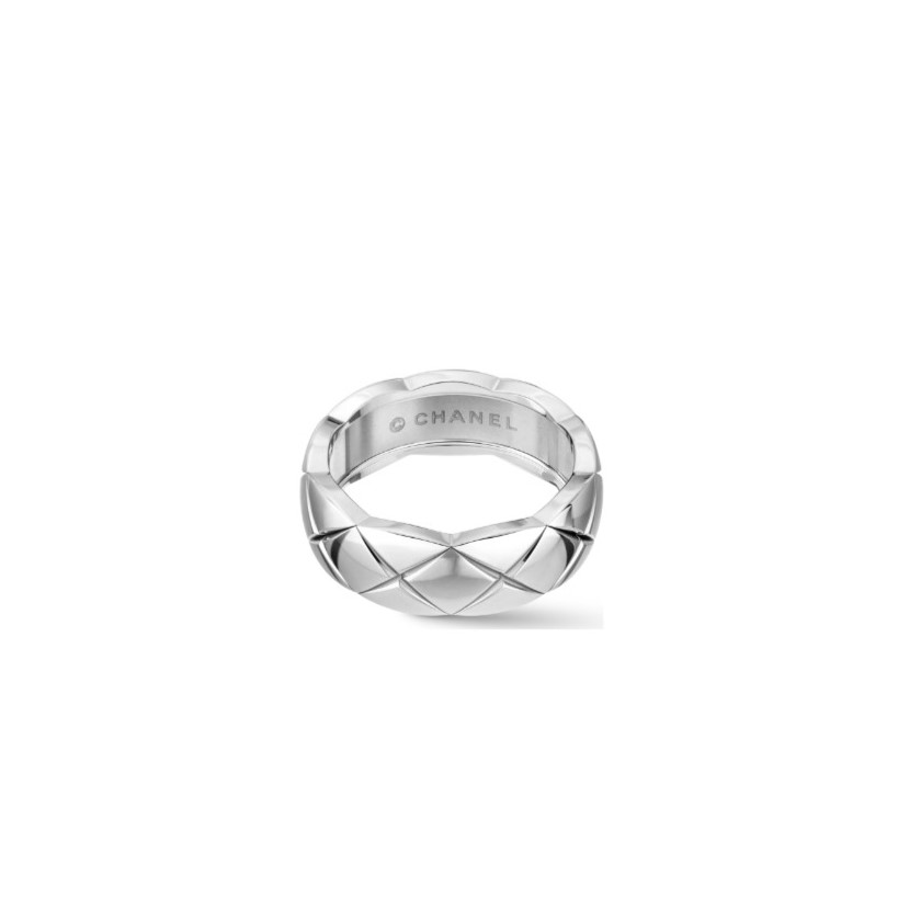 Chanel Coco Crush Ring White Gold Small Version For Women J10570