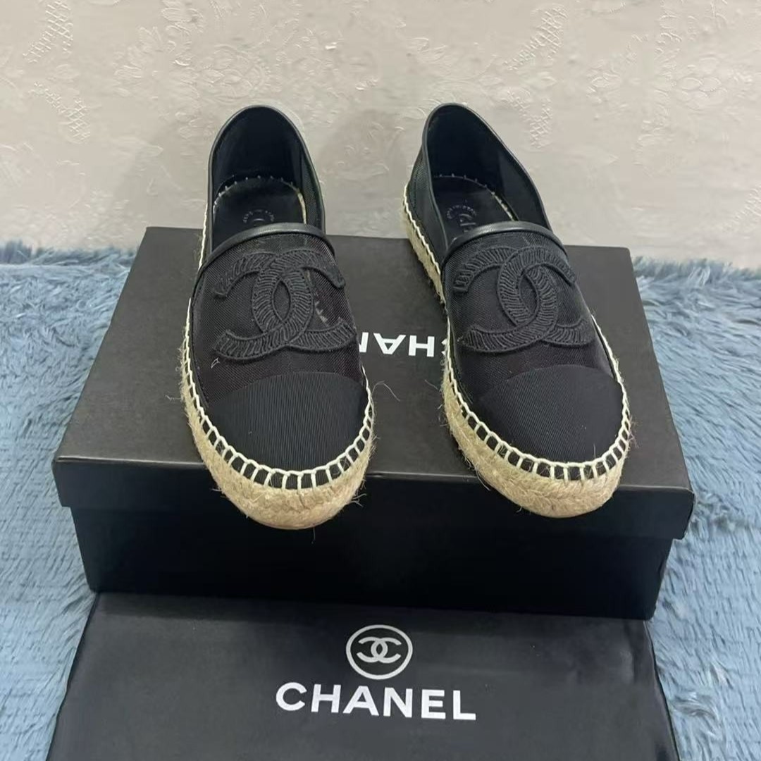Chanel Espadrilles Black For Women G29762
