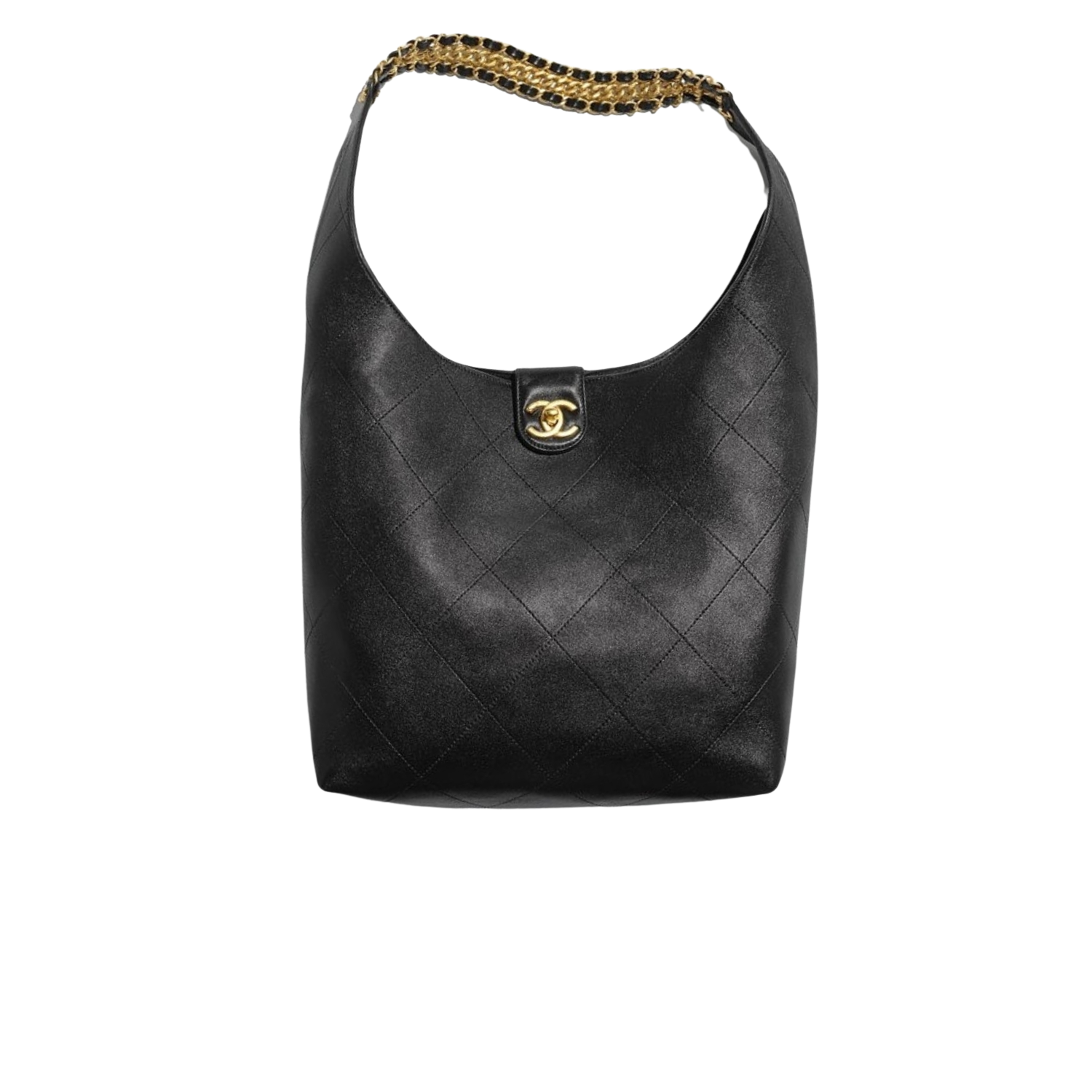 Chanel Hobo Large Bag 11.8in/30cm Black For Women AS5410-B19776-94305