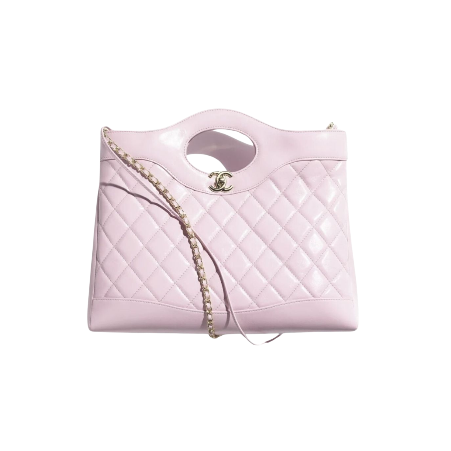 Chanel Shopping Tote Bag 14in/ 36cm Pink Gold Hardware For Women AS4854 B16220 NW784
