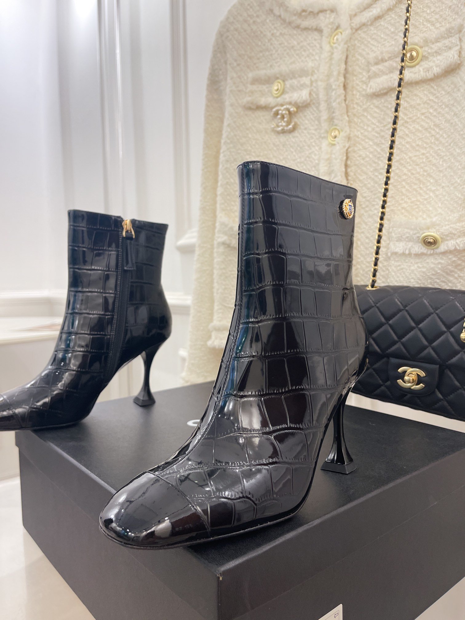 Chanel Women's Short Boots Black For Women