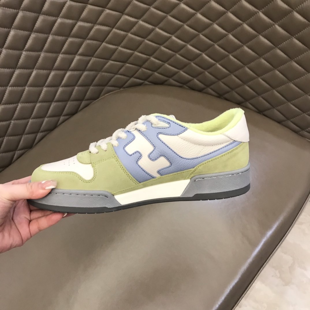 Fendi FD Match Low Tops Sneakers Light Green For Men