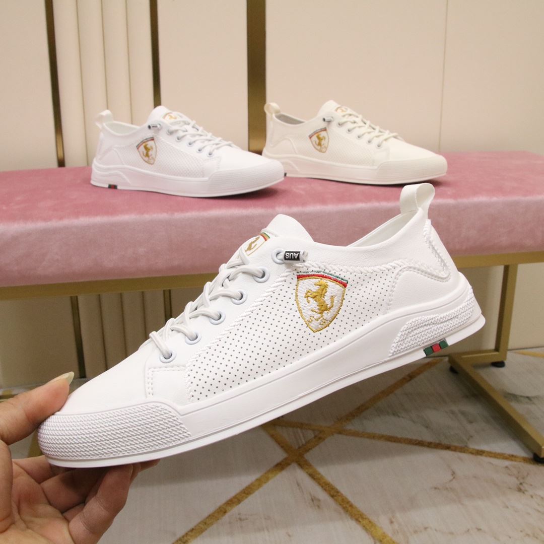 Gucci Ferrari Men's Sneaker Loafer White For Men