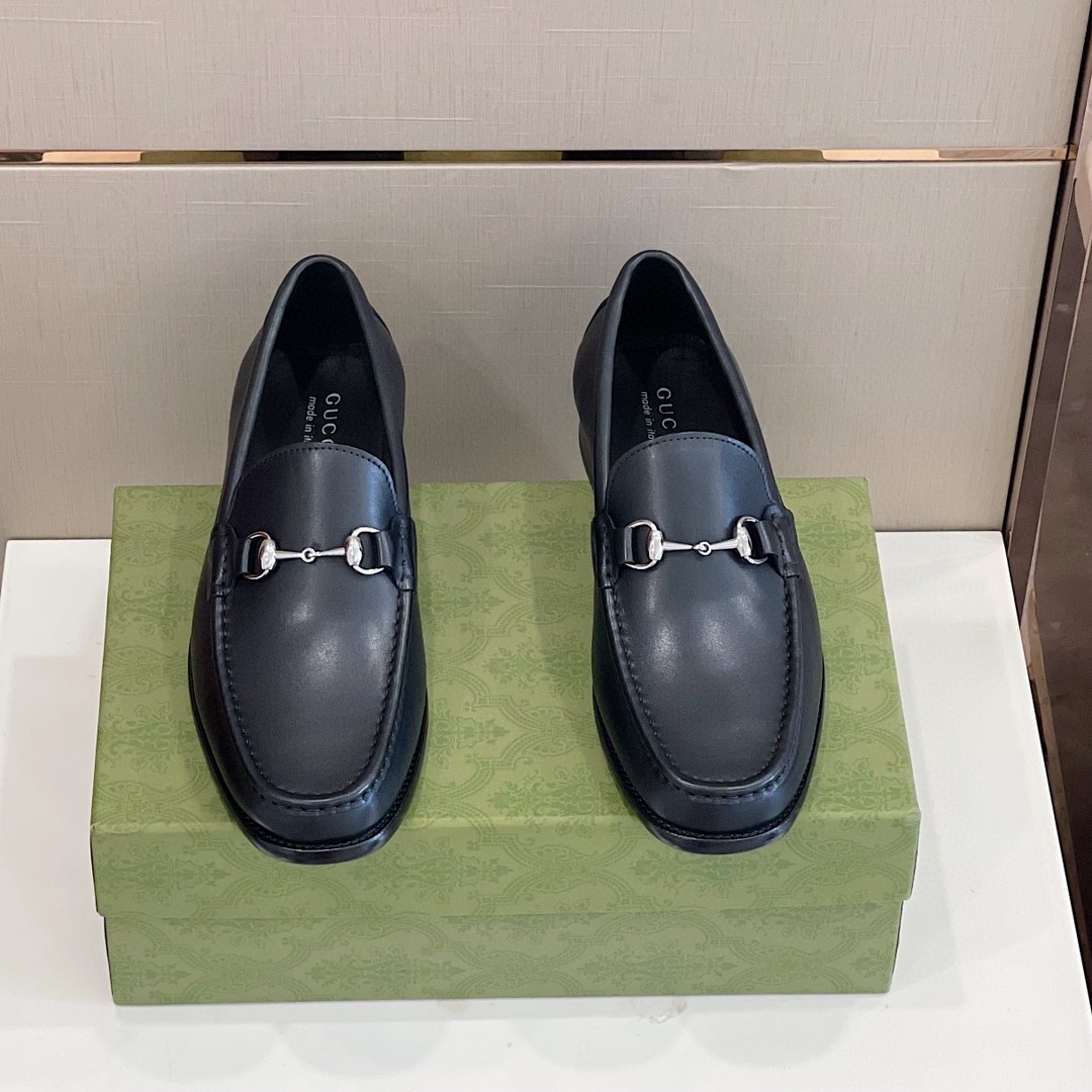 Gucci Men's 1953 Horsebit Loafer Black For Men 307929 BLM00 1000