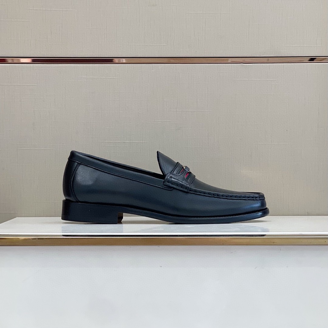 Gucci Men's Loafer With Interlocking G Black For Men 644724 17X10 1060