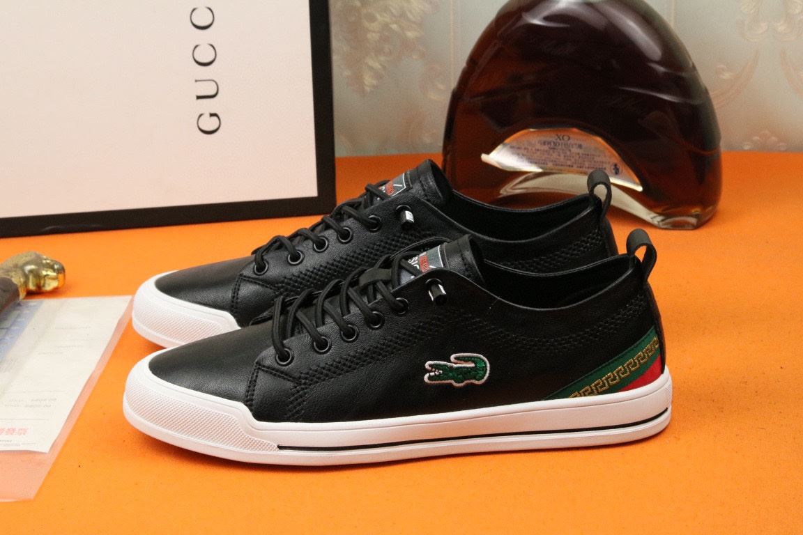 Gucci Men's Sneaker Loafer With Embroidered Crocodile Black For Men