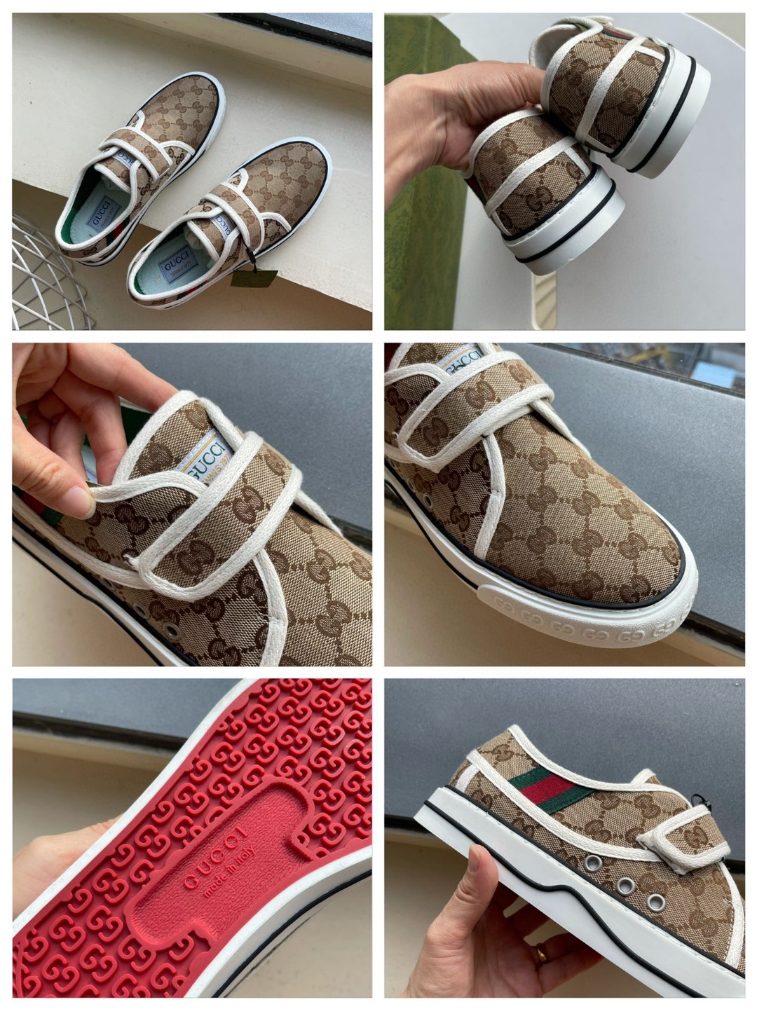 Gucci Men's Tennis 1977 Sneaker Brown Red For Men 692918