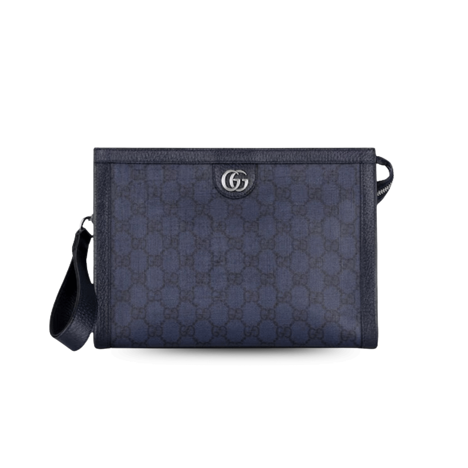 Gucci Ophidia Clutch & Pouch 10.2in/ 26cm Blue Palladium Hardware For Men 760243 UULBN 4055